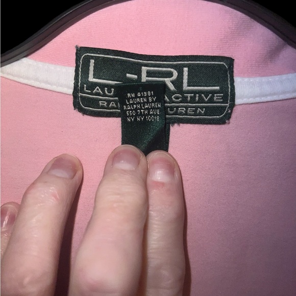 Ralph Lauren Light Pink Zip Tank Top - Picture 9 of 10